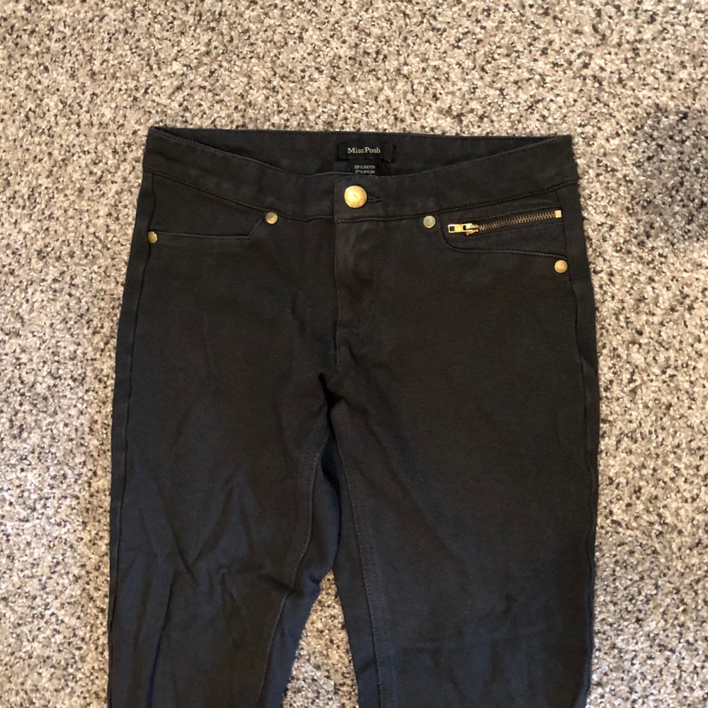 Miss Posh Dark Green Skinny Pant Leggings